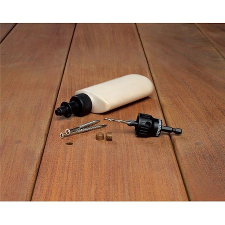 Starborn Starborn 5001373 No. 8 x 2.5 in. Star Flat Head Stainless Steel Deck Screws & Plugs Kit 5001373